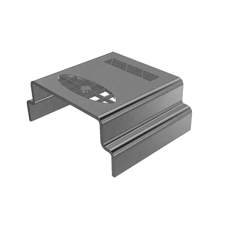 Powder coated sheet metal mounting bracket for equipment
